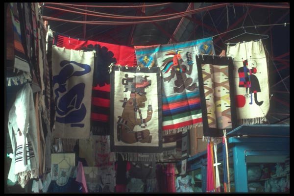 090053 Rugs, Oaxaca, Mexico A4 Photo Print
