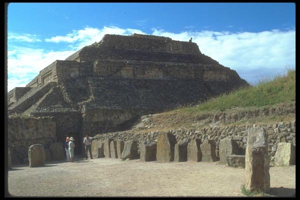 090064 Pyramid Montealban, Zapotec Ruins A4 Photo Print