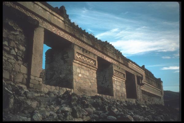 090070 Archways Mitla, Mixtec Ruins A4 Photo Print