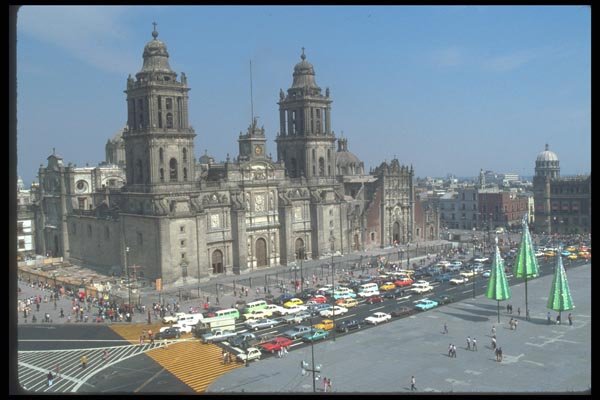 090074 National Cathedral Mexico City A4 Photo Print