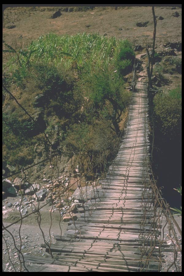 090085 Rope Bridge A4 Photo Print