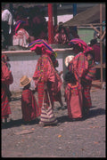 090090 Women And Children Wearing Huipal A4 Photo Print