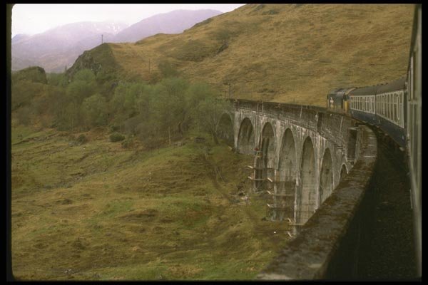 092032 Glenfinnan Viaduct From A British Rail Train A4 Photo Print