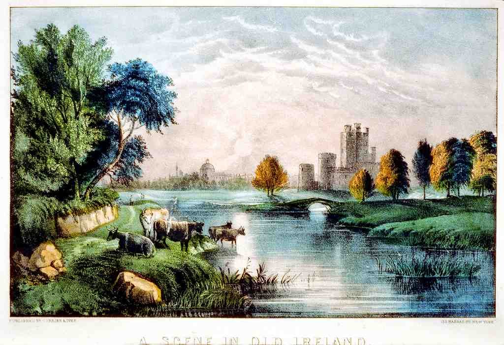 093 Old Ireland Vintage A4 Photo Print