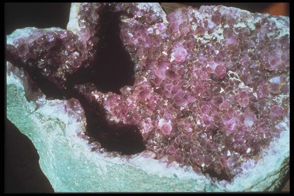 093013 Broken Rock Shell Revealing Amethyst A4 Photo Print
