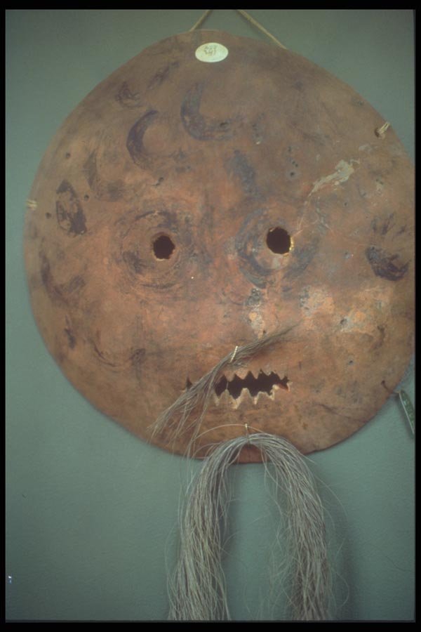 093052 Rare Ancient Stone Mask Found In The Amazon A4 Photo Print