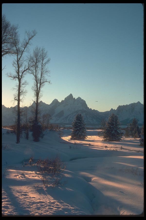 094009 Grand Tetons Sunset A4 Photo Print