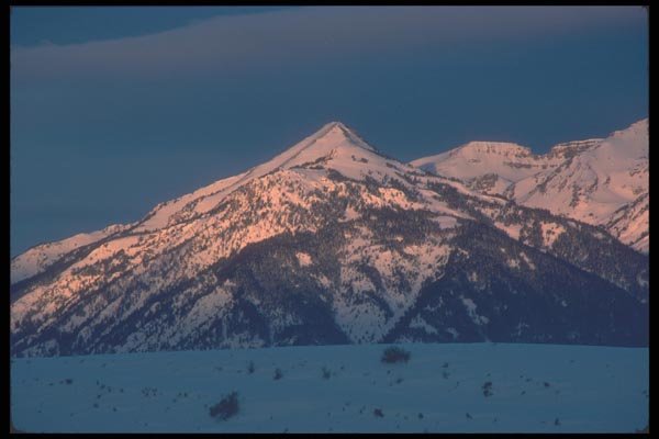 094013 Mountain Peak, Yellowstone A4 Photo Print