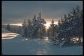 094040 Morning Light And Fresh Powder A4 Photo Print