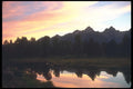 094047 Spring Sunset, Tetons A4 Photo Print