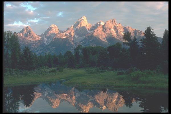 094054 Sunrise, Grand Tetons A4 Photo Print