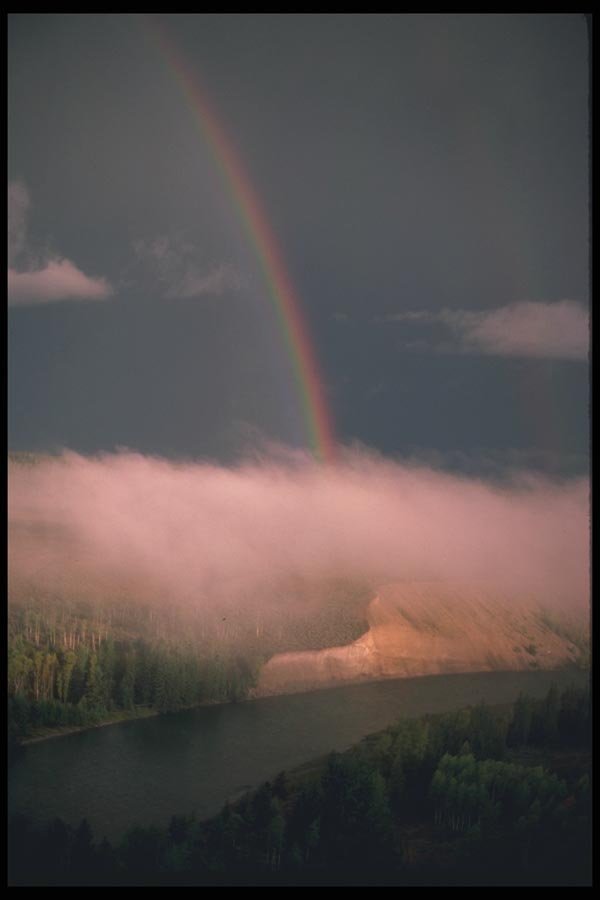 094062 Rainbow Snake River A4 Photo Print