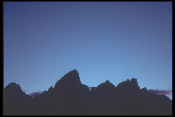 094066 Twilight, Tetons A4 Photo Print