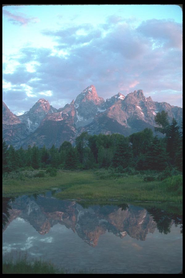 094067 First Light, Tetons, Reflect A4 Photo Print