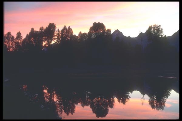094074 Snake River, Sunset A4 Photo Print