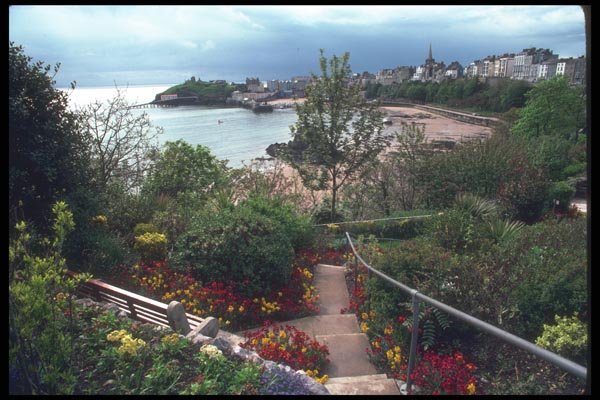 095031 Tenby Harbor And Castle Hill A4 Photo Print