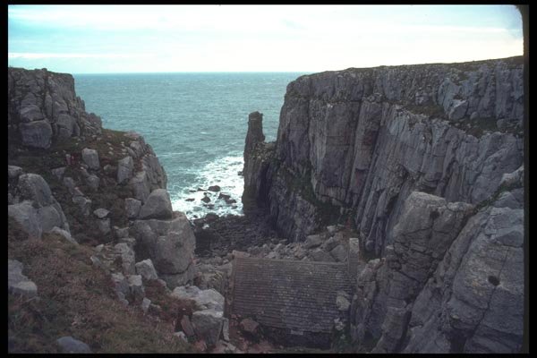 095033 St Govan's Chapel At St Govan's Head, Circa 13th Century A4 Photo Print
