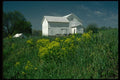 097005 Whitewashed Barn On Hillside A4 Photo Print