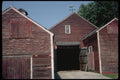 097013 Red Barns And Cow Weathervane A4 Photo Print