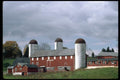097017 Red Barns With Three Silos A4 Photo Print