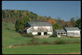 097025 Gray Barns And Pickup Truck A4 Photo Print