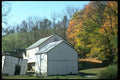 097050 White Barns With Painted Designs A4 Photo Print
