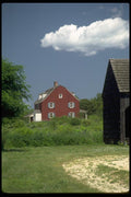 097074 Red Barn In Nova Scotia A4 Photo Print