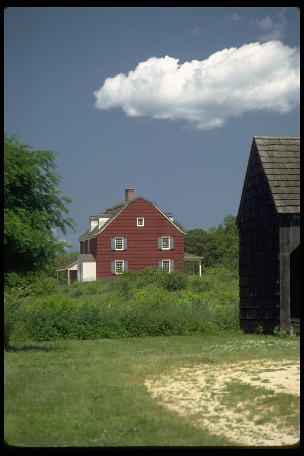 097074 Red Barn In Nova Scotia A4 Photo Print