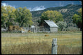 097075 Rustic Log Buildings And Corrals A4 Photo Print