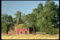 097098 Red Farm Buildings In Oak Grove A4 Photo Print