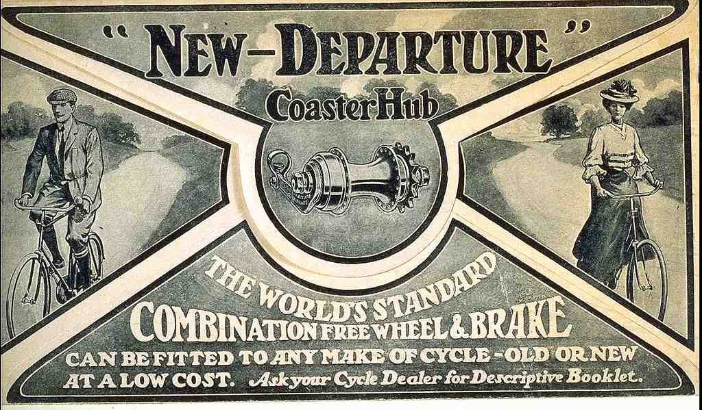 098 New Departure Vintage A4 Photo Print