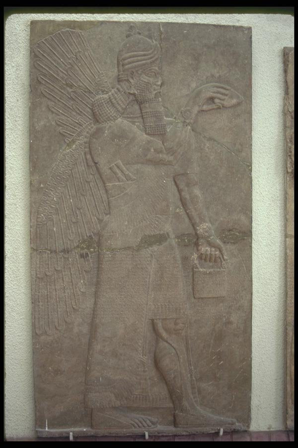 098023 Assyrian Winged Genie, Istanbul Museum, Turkey A4 Photo Print