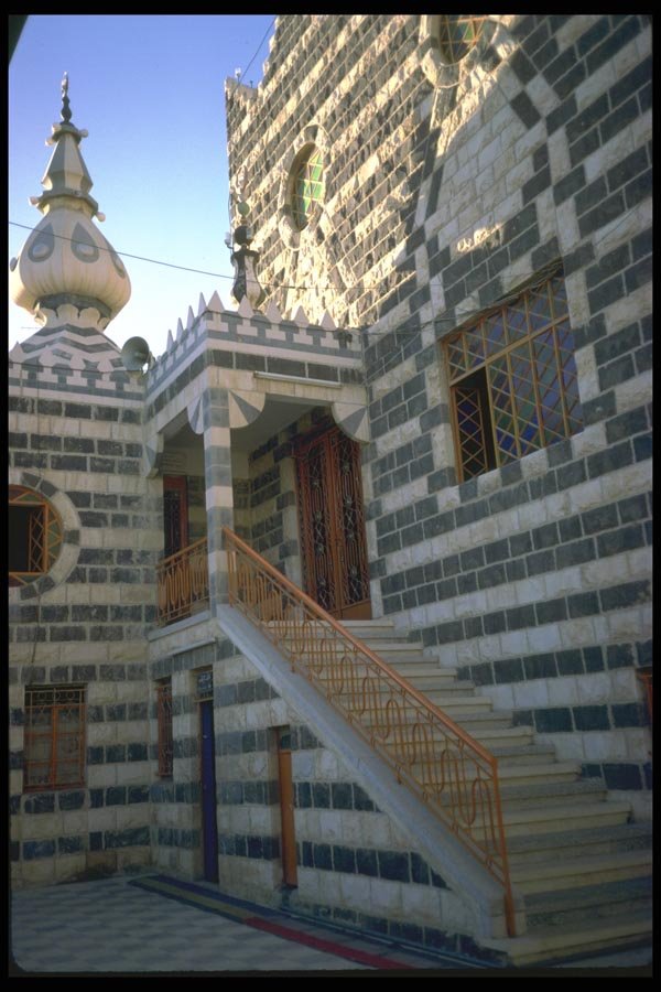 098034 Ottoman Epoch Striped Mosque, Amman, Jordan A4 Photo Print
