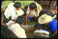 098098 Tibetan Nomads Trading Leopard Skins, Gansu Province, China A4 Photo Print