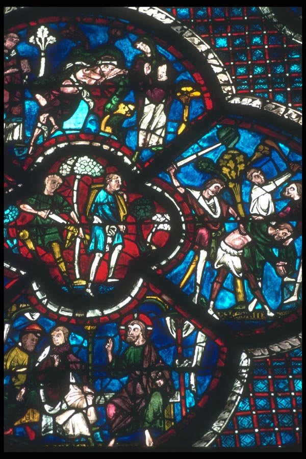 099000 Chartres Cathedral, 1260 A4 Photo Print