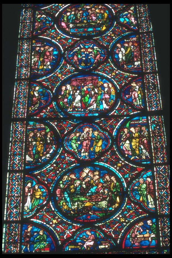 099002 Chartres Cathedral, 1260 A4 Photo Print