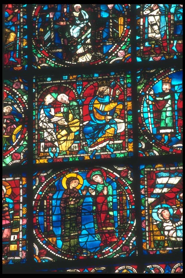 099004 Chartres Cathedral, 1260 A4 Photo Print