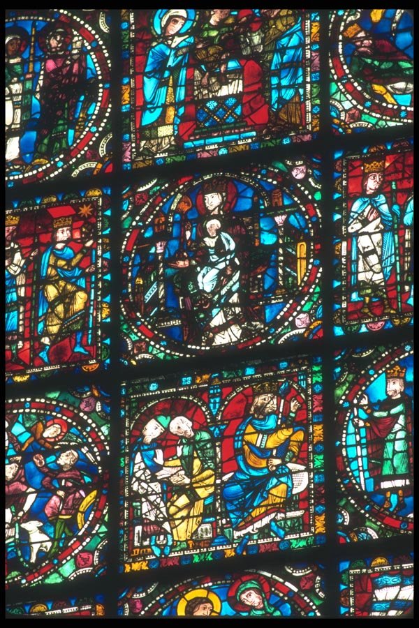 099005 Chartres Cathedral, 1260 A4 Photo Print