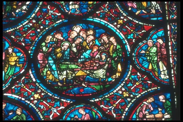 099008 Chartres Cathedral, 1260 A4 Photo Print