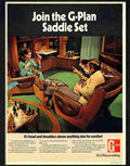 0H join the g plan saddle set furniture 1970s Advert A4 Photo Print