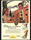 0K cohama ties menswear 1943 Advert A4 Photo Print