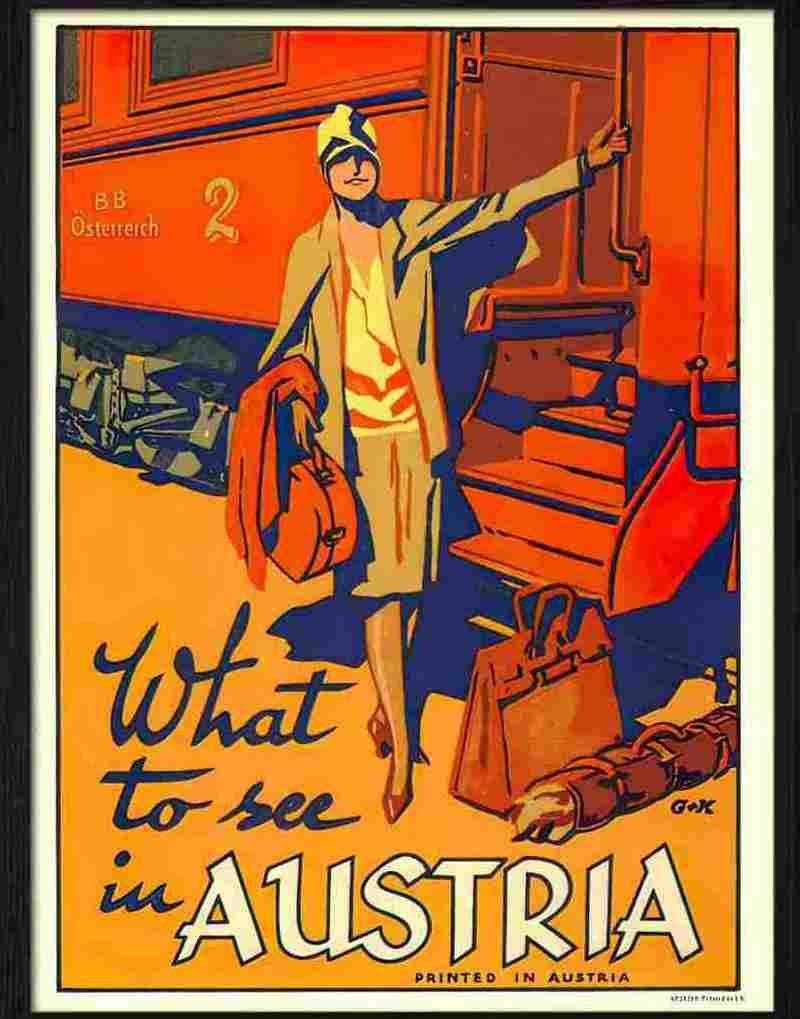 0K what to see in austria travel poster 2 Advert A4 Photo Print