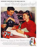 0L Seven Up Bowling Vintage Advert A4 Photo Print
