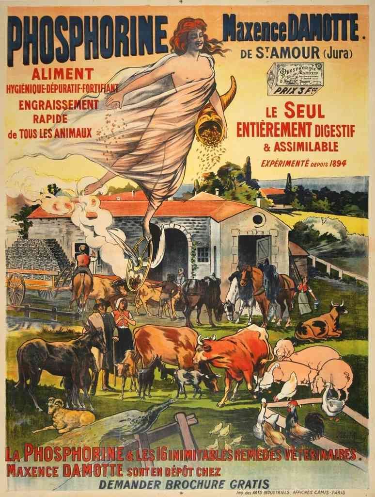 1 1910S Phosphorine Lobel Riche French Farm Agriculture advert A4 Photo Print