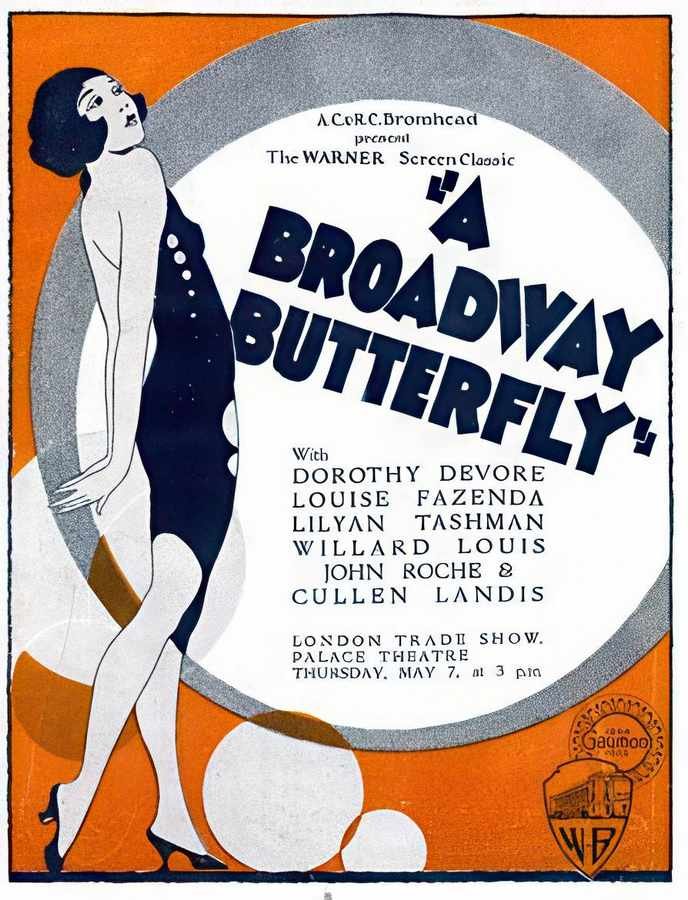 1 Broadway Butterfl Vintage Advert A4 Photo Print