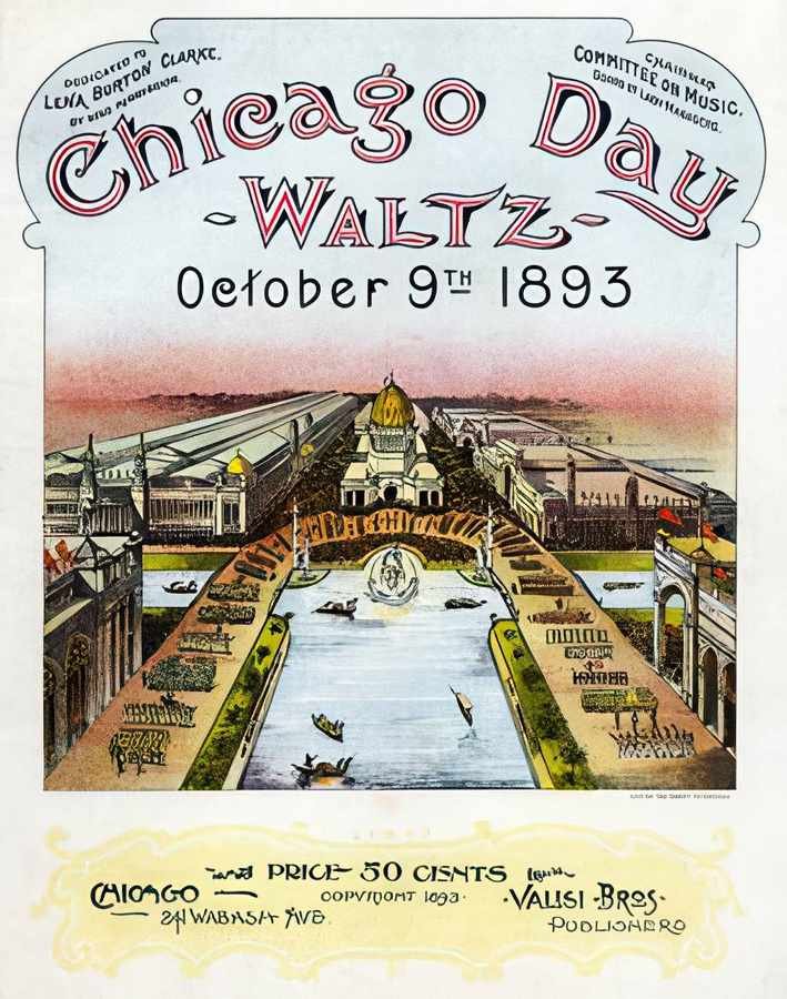 1 Chicago Day Waltz Vintage Advert A4 Photo Print