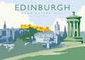 1 Edinburgh Calton Hill Vintage Advert A4 Photo Print
