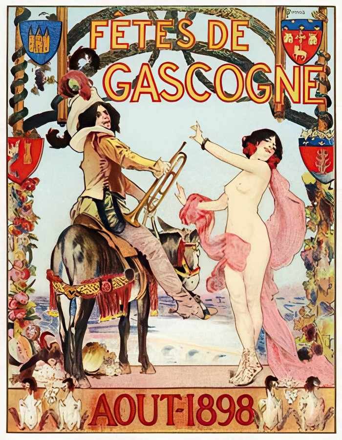 1 Fetes De Gascogne Vintage Advert A4 Photo Print