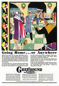 1 Greyhound Lines Vintage Advert A4 Photo Print