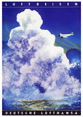 1 Lufthansa Air Tr Vintage Advert A4 Photo Print
